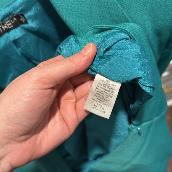 Teal Blue Blazer Dress - Picture 6 of 9